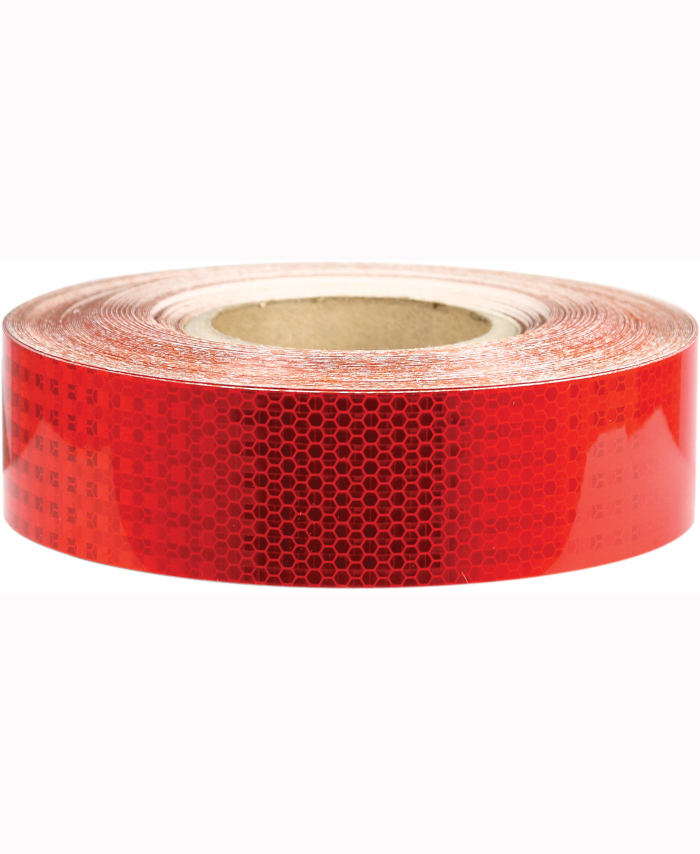 100mm x 45.7mtr - Class 1 Reflective Red Tape - Uniform Safety Signs