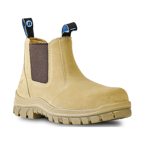 WORKWEAR, SAFETY & CORPORATE CLOTHING SPECIALISTS Naturals - Mercury - Wheat Suede Slip On Safety Boot