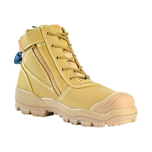 WORKWEAR, SAFETY & CORPORATE CLOTHING SPECIALISTS - Horizon Sc - Helix Ultra Wheat Nubuck Zip / Lace Up Safety Boot