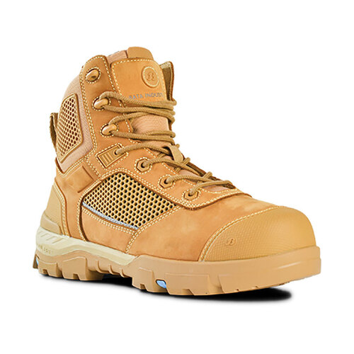 WORKWEAR, SAFETY & CORPORATE CLOTHING SPECIALISTS Avenger - Super Boot Wheat Nubuck Zip / Lace Safety Boot
