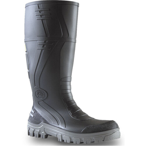 WORKWEAR, SAFETY & CORPORATE CLOTHING SPECIALISTS - Jobmaster 3 Gumboots - Grey 400Mm Pvc 400Mm Safety Toe / Midsole Gumboot