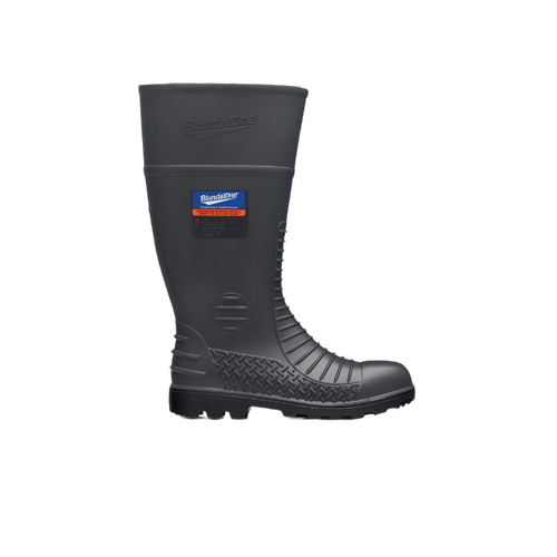 WORKWEAR, SAFETY & CORPORATE CLOTHING SPECIALISTS - Grey waterproof Metatarsal guard gumboot with Penetration resistant midsole