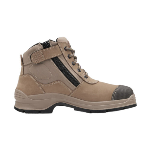 WORKWEAR, SAFETY & CORPORATE CLOTHING SPECIALISTS 325 - Workfit - Stone nubuck zip side ankle safety hiker