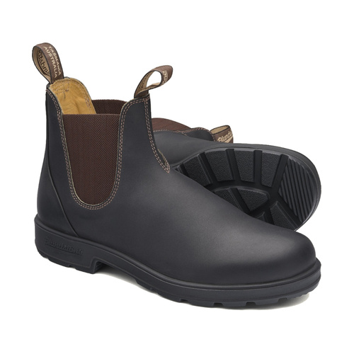 WORKWEAR, SAFETY & CORPORATE CLOTHING SPECIALISTS Brown premium leather elastic side boot