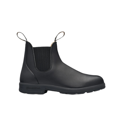 WORKWEAR, SAFETY & CORPORATE CLOTHING SPECIALISTS Black premium leather elastic side boot