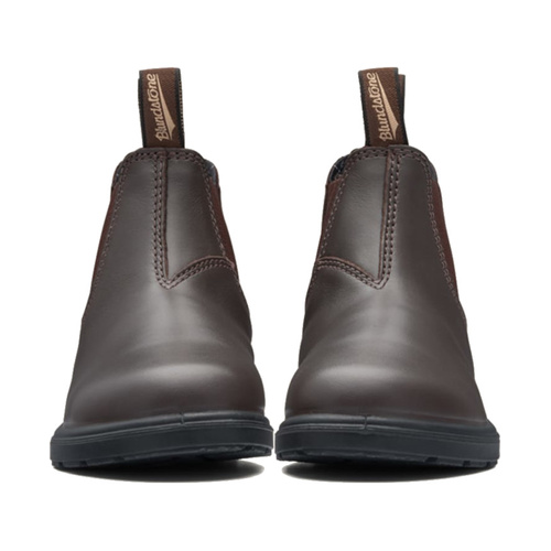 WORKWEAR, SAFETY & CORPORATE CLOTHING SPECIALISTS Child's brown premium leather elastic side boot