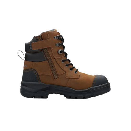 WORKWEAR, SAFETY & CORPORATE CLOTHING SPECIALISTS - RotoFlex Saddle water-resistant leather 150mm zip sided safety boot