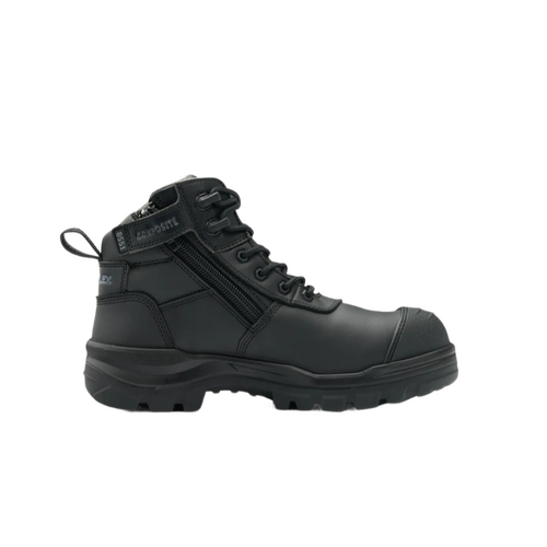 WORKWEAR, SAFETY & CORPORATE CLOTHING SPECIALISTS RotoFlex Black 135mm Zip Sided Safety Boot
