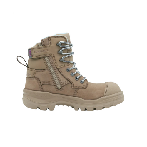 WORKWEAR, SAFETY & CORPORATE CLOTHING SPECIALISTS - RotoFlex Stone water-resistant nubuck 150mm zip side women's safety boot