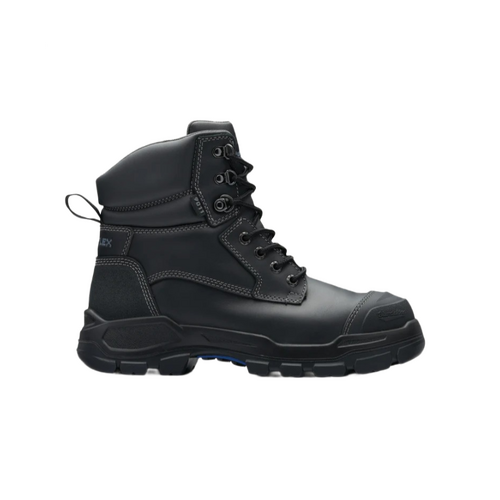 WORKWEAR, SAFETY & CORPORATE CLOTHING SPECIALISTS RotoFlex Black water-resistant Platinum leather 150mm lace up safety boot