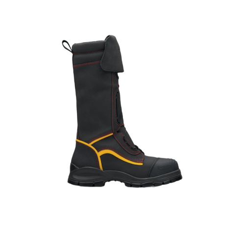 WORKWEAR, SAFETY & CORPORATE CLOTHING SPECIALISTS Black WATERPROOF safety mining boot, 350mm height.
