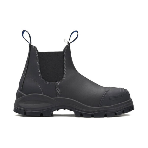 WORKWEAR, SAFETY & CORPORATE CLOTHING SPECIALISTS DISCONTINUED - 990 - XFOOT RUBBER - Black water-resistant leather elastic side boot-Black-12