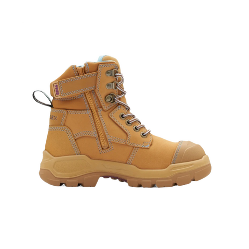 WORKWEAR, SAFETY & CORPORATE CLOTHING SPECIALISTS RotoFlex Wheat water-resistant nubuck 150mm zip sided women's safety boot