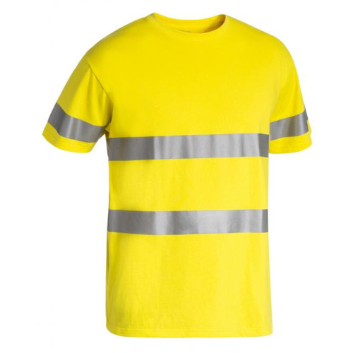 WORKWEAR, SAFETY & CORPORATE CLOTHING SPECIALISTS TAPED HI VIS COTTON T-SHIRT