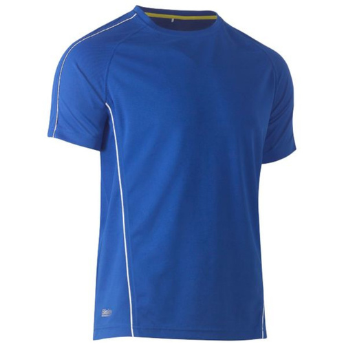 WORKWEAR, SAFETY & CORPORATE CLOTHING SPECIALISTS - DISCONTINUED - COOL MESH TEE WITH REFLECTIVE PIPING