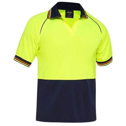 WORKWEAR, SAFETY & CORPORATE CLOTHING SPECIALISTS DISCONTINUED - TWO TONE HI VIS SHORT SLEEVE POLO