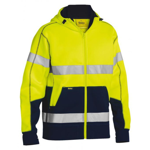WORKWEAR, SAFETY & CORPORATE CLOTHING SPECIALISTS TAPED HI VIS FLEECE HOODIE