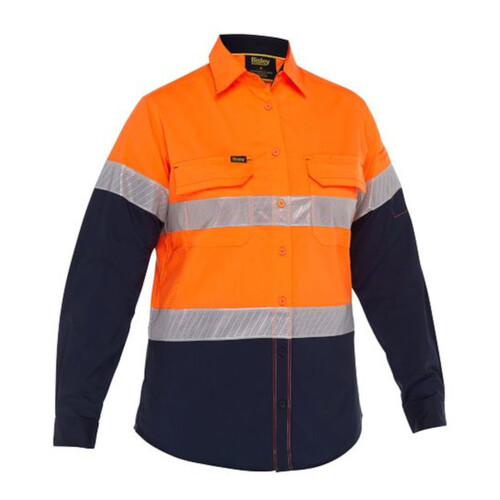 WORKWEAR, SAFETY & CORPORATE CLOTHING SPECIALISTS - Women s X Airflow  Hi Vis Taped Laser Long Sleeve Shirt