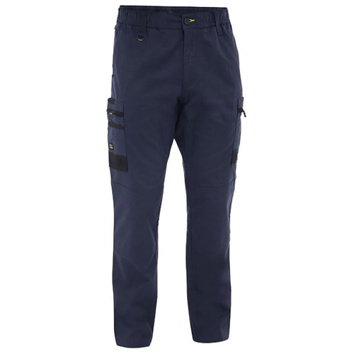 WORKWEAR, SAFETY & CORPORATE CLOTHING SPECIALISTS - Mens Flx & Move Stretch Canvas Elastic Waist Cargo Pants