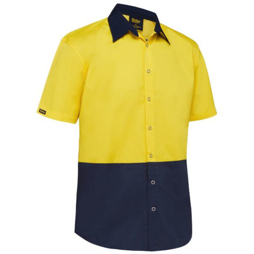 WORKWEAR, SAFETY & CORPORATE CLOTHING SPECIALISTS DISCONTINUED - TWO TONE HI VIS SHORT SLEEVE SHIRT