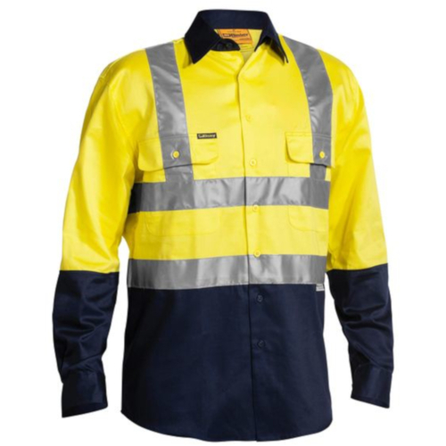 WORKWEAR, SAFETY & CORPORATE CLOTHING SPECIALISTS 3M TAPED HI VIS DRILL SHIRT - LONG SLEEVE