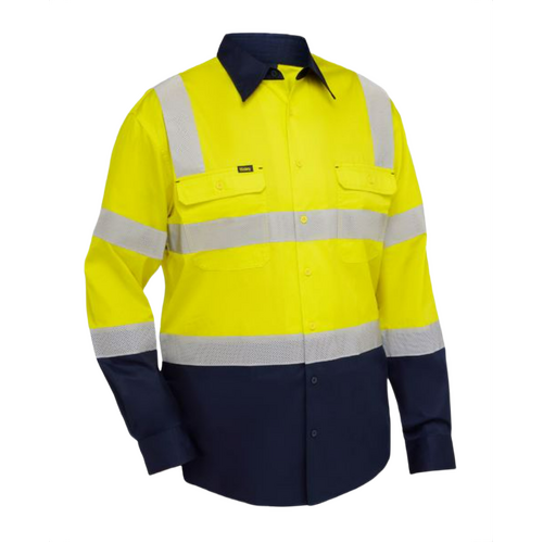 WORKWEAR, SAFETY & CORPORATE CLOTHING SPECIALISTS Taped Biomotion Hi Vis Cool Lightweight Vented Shirt