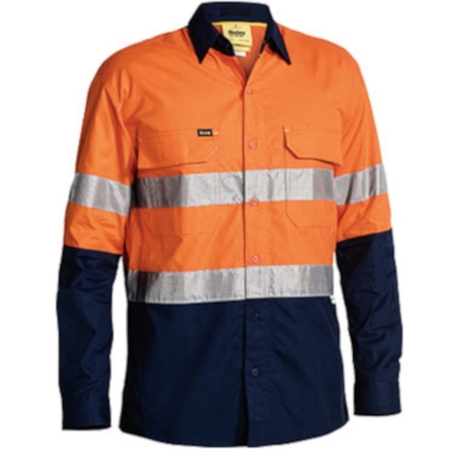 WORKWEAR, SAFETY & CORPORATE CLOTHING SPECIALISTS - 3M TAPED X AIRFLOW  RIPSTOP HI VIS SHIRT - LONG SLEEVE