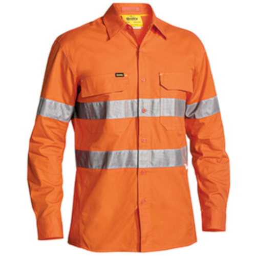 WORKWEAR, SAFETY & CORPORATE CLOTHING SPECIALISTS - 3M TAPED X AIRFLOW  RIPSTOP HI VIS SHIRT - LONG SLEEVE