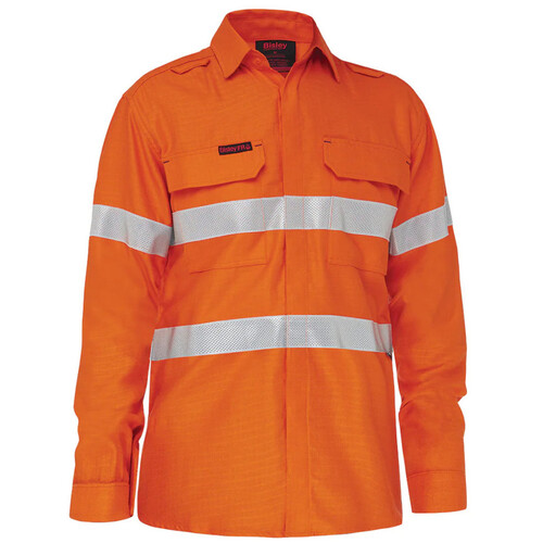 WORKWEAR, SAFETY & CORPORATE CLOTHING SPECIALISTS APEX 160 TAPED HI VIS LIGHTWEIGHT FR RIPSTOP VENTED SHIRT