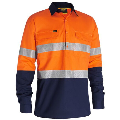 WORKWEAR, SAFETY & CORPORATE CLOTHING SPECIALISTS - X AIRFLOW  CLOSED FRONT TAPED HI VIS RIPSTOP SHIRT