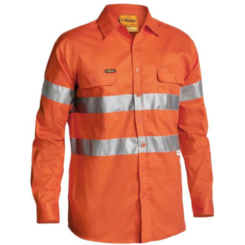 WORKWEAR, SAFETY & CORPORATE CLOTHING SPECIALISTS 3M TAPED HI VIS DRILL SHIRT - LONG SLEEVE