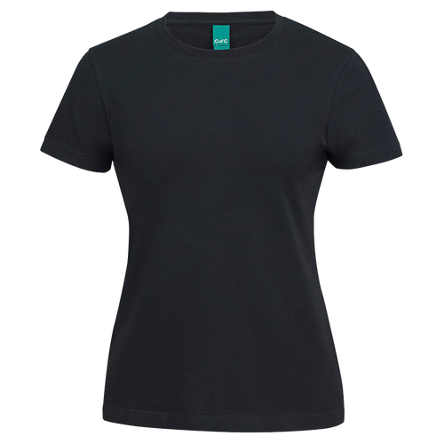 WORKWEAR, SAFETY & CORPORATE CLOTHING SPECIALISTS - C of C LADIES COTTON S/S STRETCH TEE