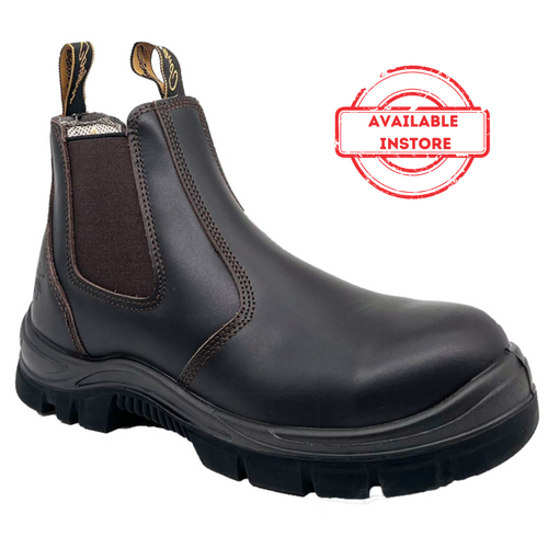 WORKWEAR, SAFETY & CORPORATE CLOTHING SPECIALISTS - CLARET ELASTIC SIDED SLIP ON NON SAFETY