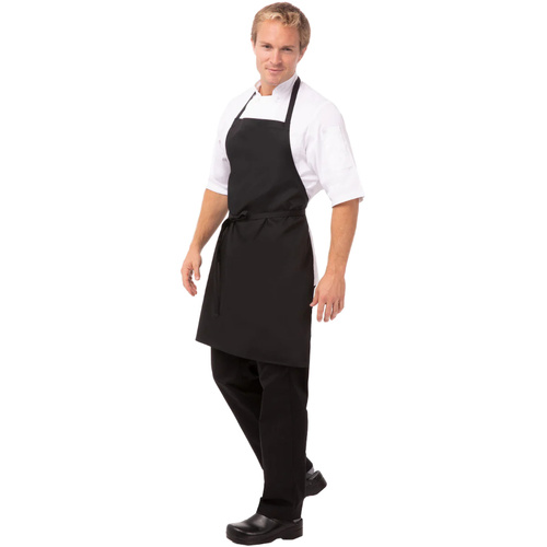 WORKWEAR, SAFETY & CORPORATE CLOTHING SPECIALISTS Black Bib Apron No Pocket