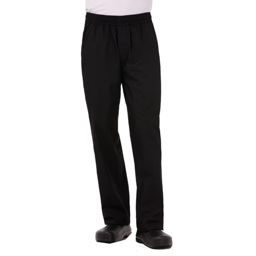 WORKWEAR, SAFETY & CORPORATE CLOTHING SPECIALISTS Black Lightweight Basic Baggy Pants
