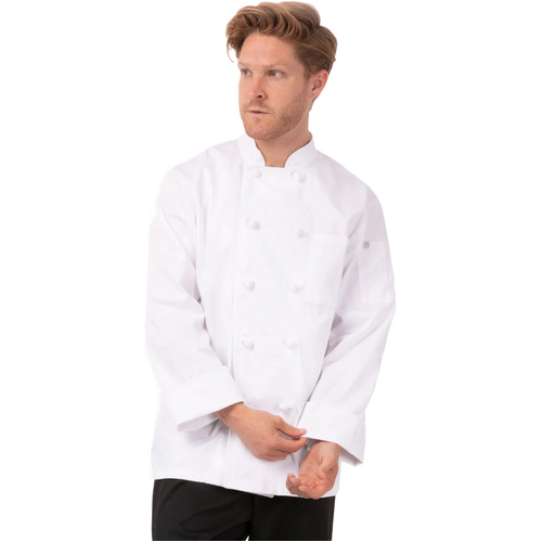 WORKWEAR, SAFETY & CORPORATE CLOTHING SPECIALISTS - Bordeaux Basic Chef Jacket