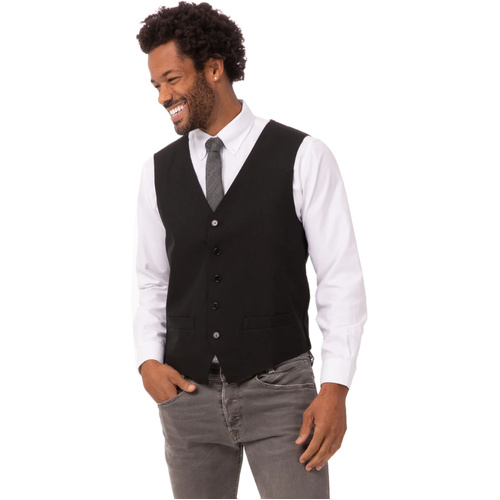 WORKWEAR, SAFETY & CORPORATE CLOTHING SPECIALISTS - Men's Black Basic Vest