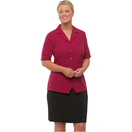 WORKWEAR, SAFETY & CORPORATE CLOTHING SPECIALISTS Ezylin Overblouse Short Sleeve Shirt - Ladies