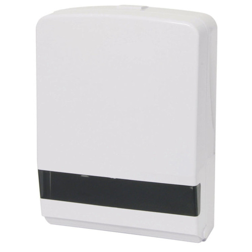 WORKWEAR, SAFETY & CORPORATE CLOTHING SPECIALISTS HAND TOWEL DISPENSER, SLIMLINE, ABS PLASTIC WITH VIEWING WINDOW