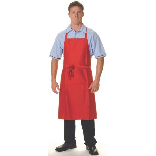 WORKWEAR, SAFETY & CORPORATE CLOTHING SPECIALISTS - 200gsm Polyester Cotton Full Bib With Pocket
