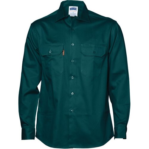 WORKWEAR, SAFETY & CORPORATE CLOTHING SPECIALISTS - Cotton Drill Work Shirt - Long Sleeve