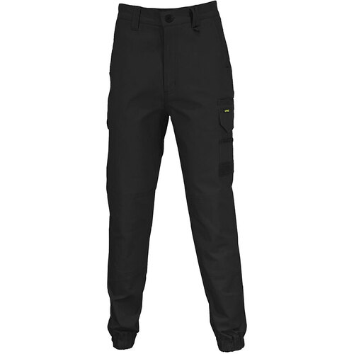 WORKWEAR, SAFETY & CORPORATE CLOTHING SPECIALISTS - SLIMFLEX TRADIE CARGO PANTS - ELASTIC CUFFS