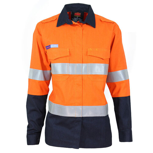 WORKWEAR, SAFETY & CORPORATE CLOTHING SPECIALISTS - LADIES INHERENT FR PPE2 2 TONE D/N SHIRT