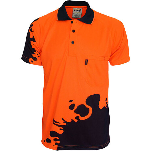 WORKWEAR, SAFETY & CORPORATE CLOTHING SPECIALISTS - HiVis Sublimated Blot Polo