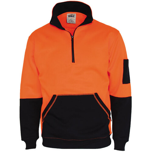 WORKWEAR, SAFETY & CORPORATE CLOTHING SPECIALISTS - HiVis Zip Super Fleecy
