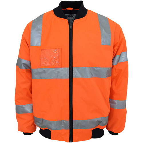 WORKWEAR, SAFETY & CORPORATE CLOTHING SPECIALISTS - HiVis Hoop Pattern Flying Jacket Bio-motion Tape