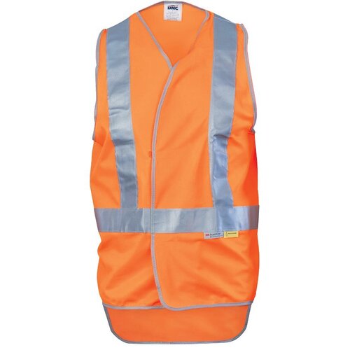 WORKWEAR, SAFETY & CORPORATE CLOTHING SPECIALISTS - Day/Night Cross Back Safety Vests with Tail