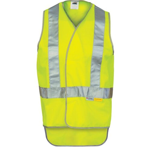 WORKWEAR, SAFETY & CORPORATE CLOTHING SPECIALISTS Day/Night Cross Back Safety Vests with Tail