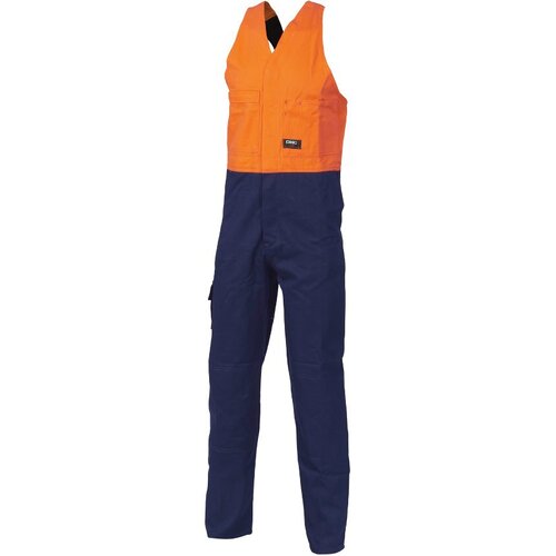 WORKWEAR, SAFETY & CORPORATE CLOTHING SPECIALISTS - HiVis Two Tone Cotton Action Back Overall