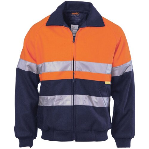 WORKWEAR, SAFETY & CORPORATE CLOTHING SPECIALISTS - HiVis Two Tone Bluey Bomb er Jacket with CSR R/Tape